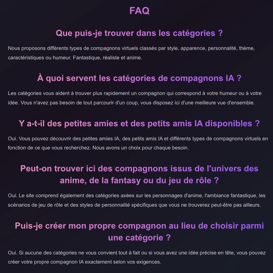 Foire aux questions de FlirtCam AI